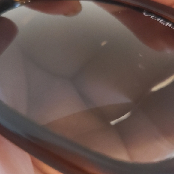Vogue black frame with jewel accent sunglasses main image 2